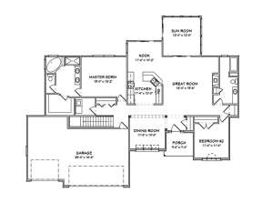 Floorplan 1 for House Plan #849-00103