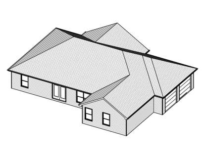 Ranch House Plan #849-00104 Elevation Photo