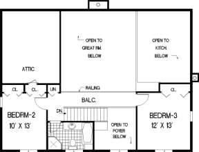 Floorplan 2 for House Plan #033-00107