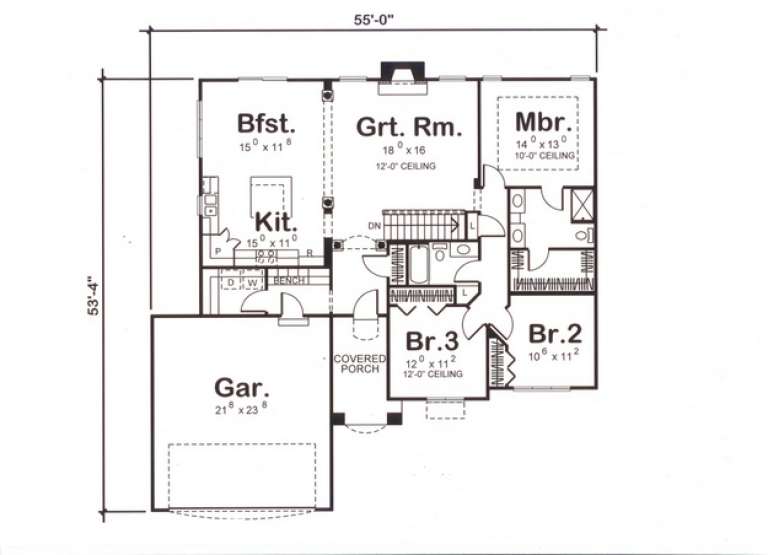 House Plan House Plan #5611 Drawing 1