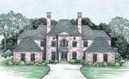 4 Bed, 3 Bath, 3335 Square Foot House Plan - #402-01041