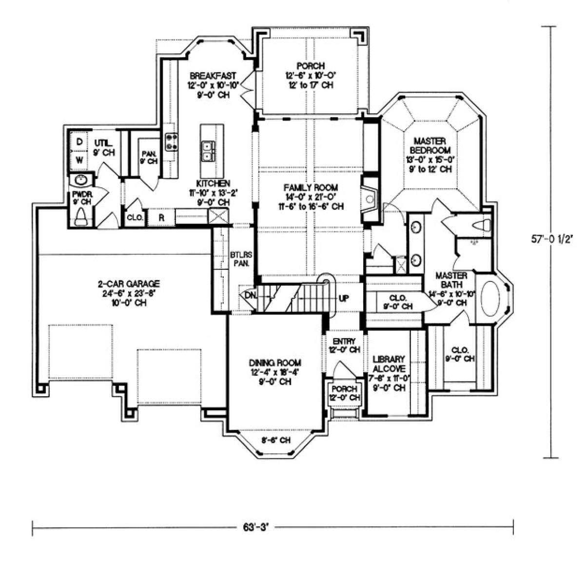 Floorplan 1 for House Plan #402-01042
