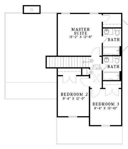 Second Floor for House Plan #110-00607