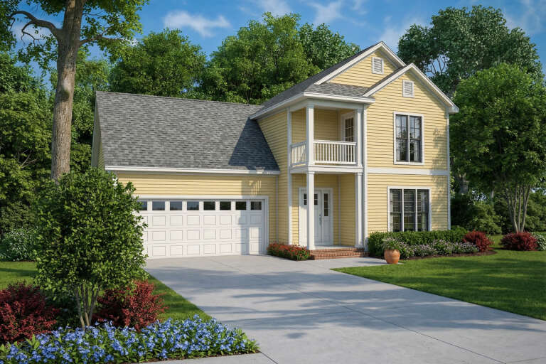 House Plan House Plan #5622 Angled Front Elevation