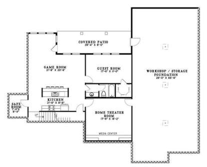 Basement for House Plan #110-00612
