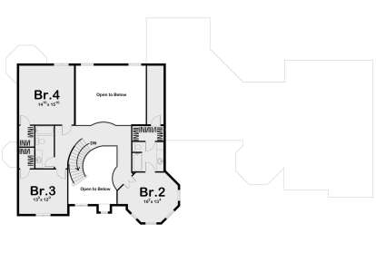 Second Floor for House Plan #963-00002