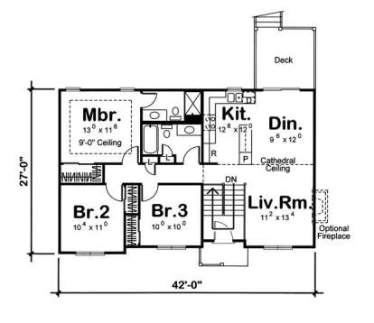 Floorplan 1 for House Plan #963-00003
