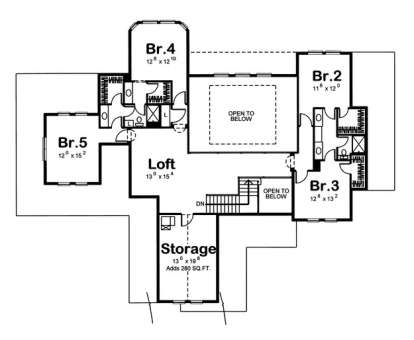 Second Floor for House Plan #963-00008
