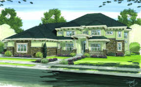 Craftsman House Plan #963-00010 Elevation Photo