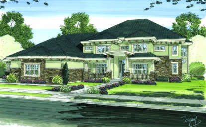 Craftsman House Plan #963-00010 Elevation Photo