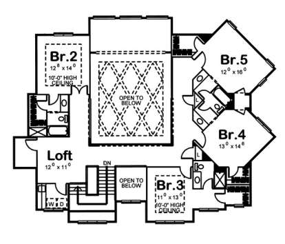 Floorplan 2 for House Plan #963-00010