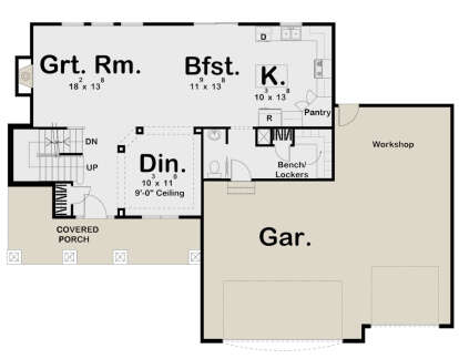 Main Floor for House Plan #963-00013