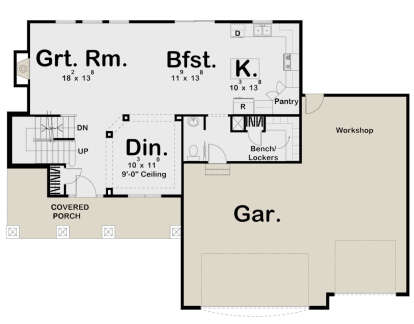 Main Floor for House Plan #963-00013