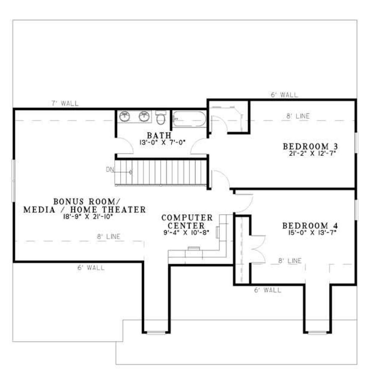 Floorplan 2 for House Plan #110-00614