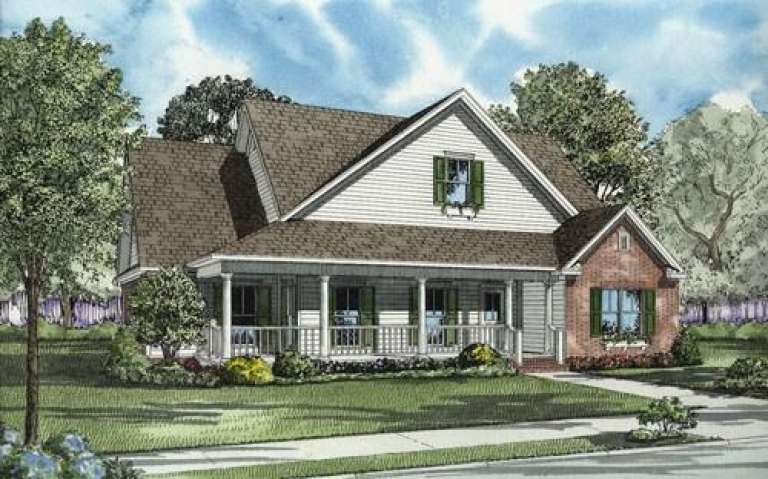 Country House Plan #110-00615 Elevation Photo