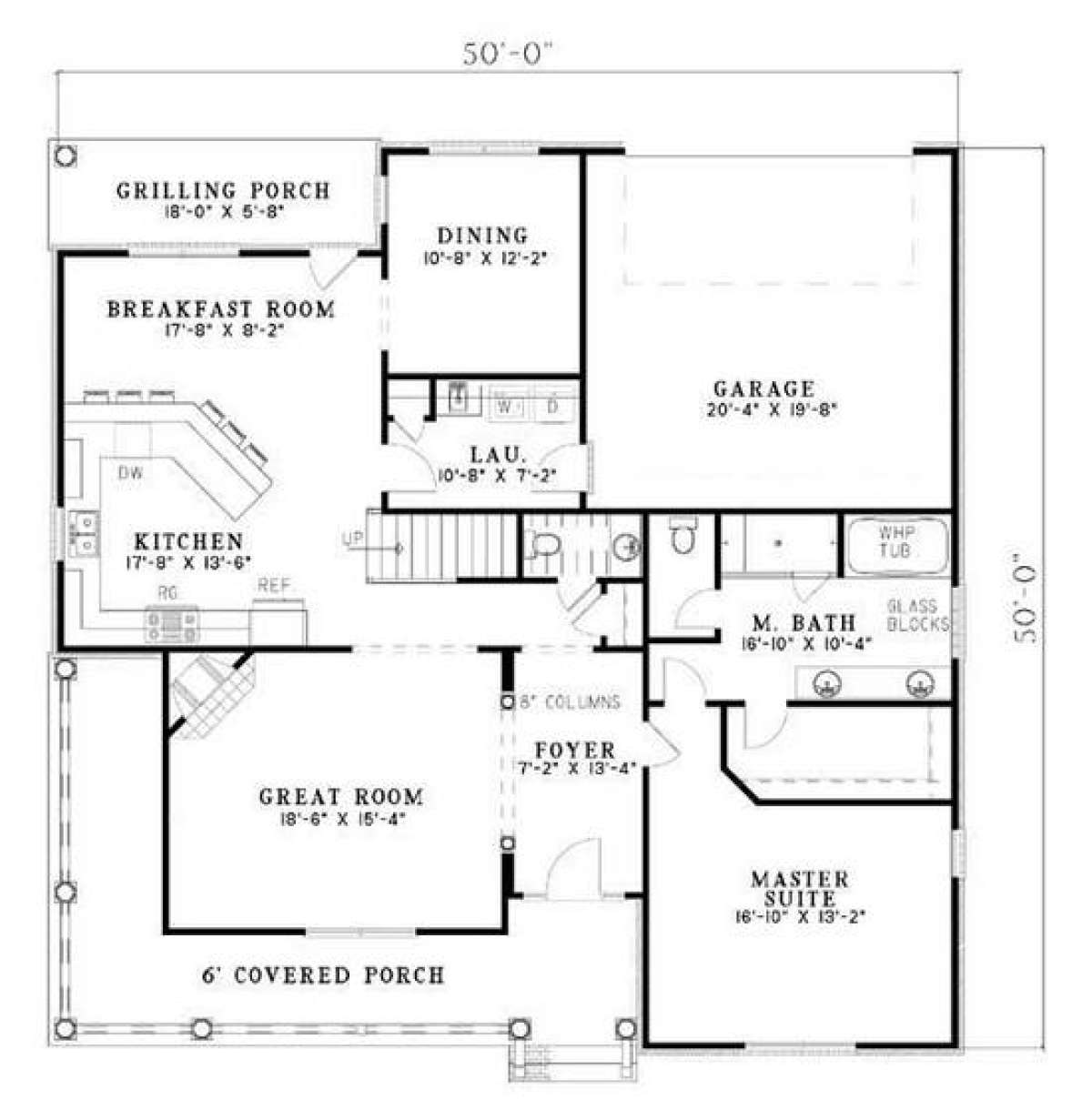 Floorplan 1 for House Plan #110-00617