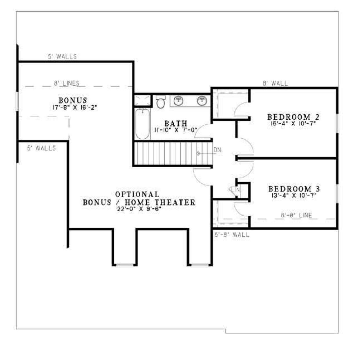 Floorplan 2 for House Plan #110-00617