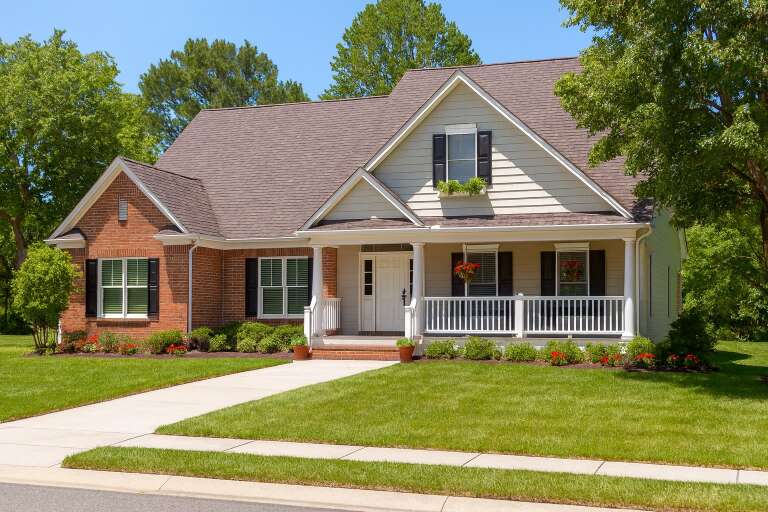 House Plan House Plan #5658 Angled Front Elevation