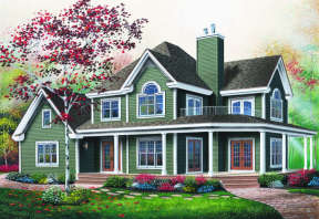 Country House Plan #034-00144 Elevation Photo