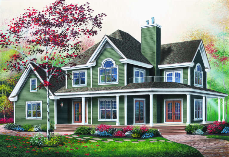 Country House Plan #034-00144 Elevation Photo