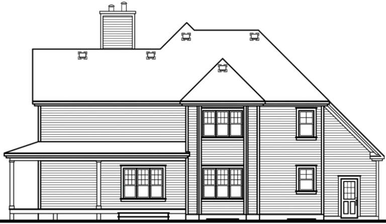 Country House Plan #034-00144 Elevation Photo