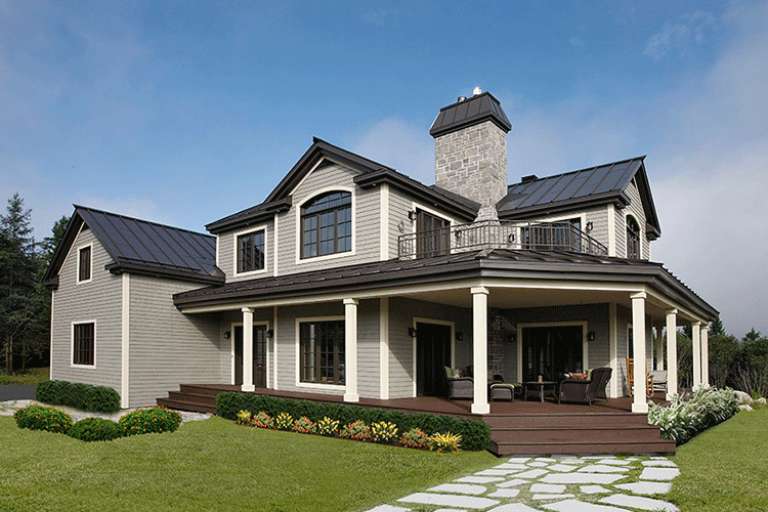 Country House Plan #034-00144 Elevation Photo