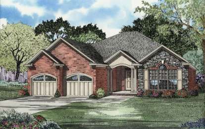 3 Bed, 2 Bath, 1855 Square Foot House Plan - #110-00621