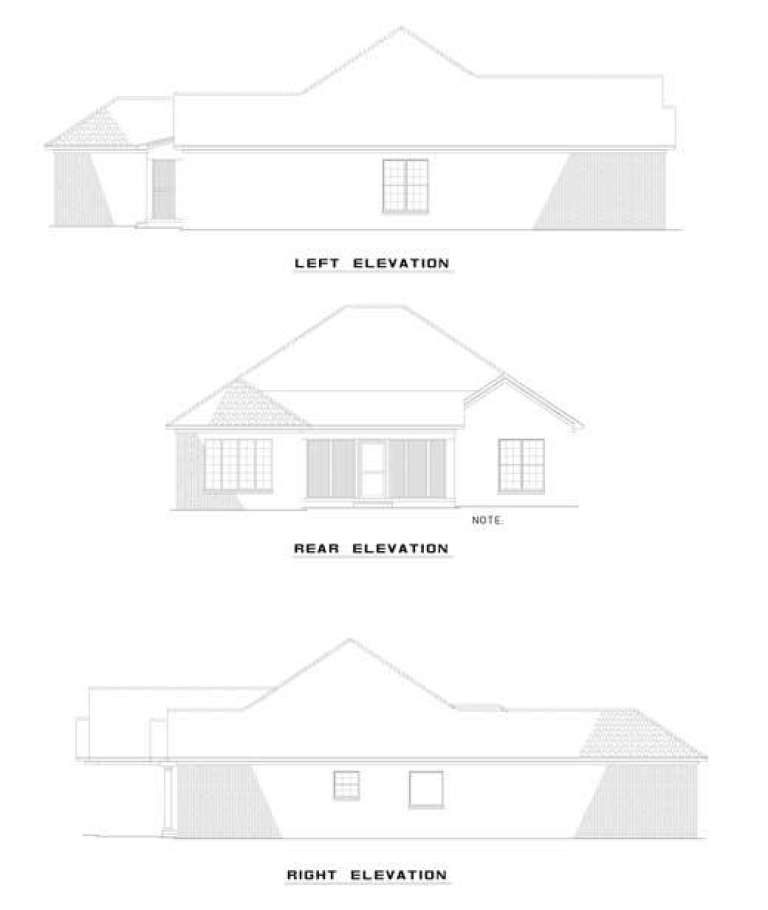 French Country House Plan #110-00621 Elevation Photo