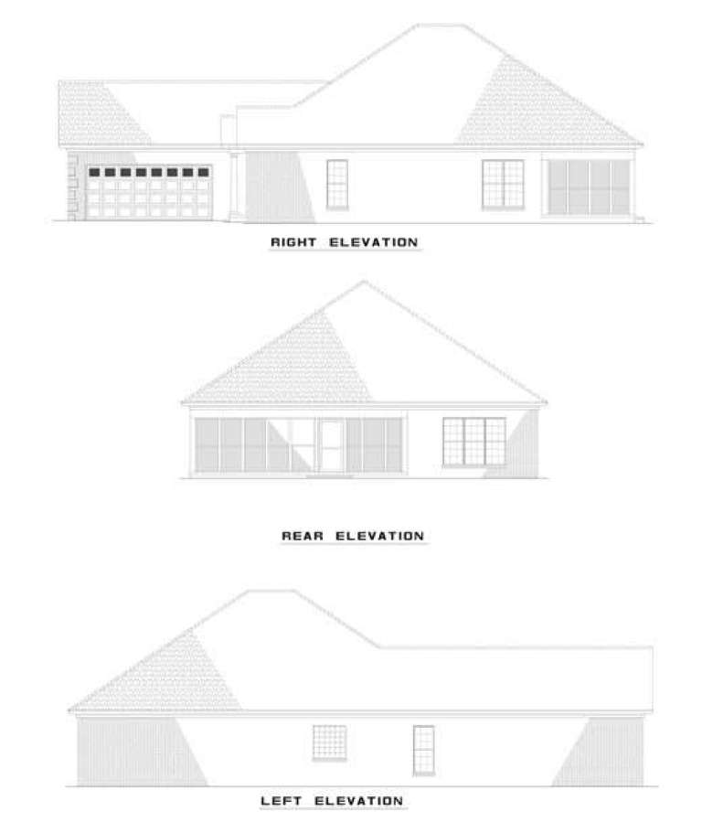 European House Plan #110-00622 Elevation Photo