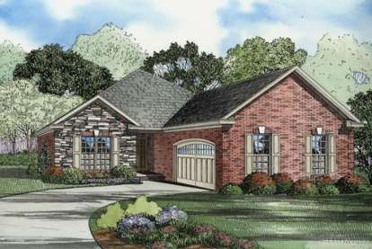 European House Plan #110-00623 Elevation Photo