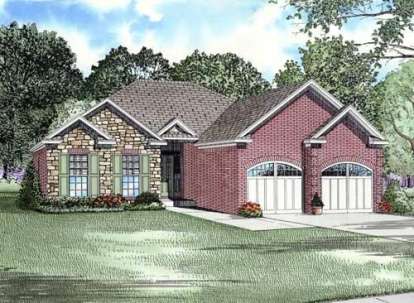 Southern House Plan #110-00624 Elevation Photo