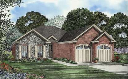 Traditional House Plan #110-00625 Elevation Photo