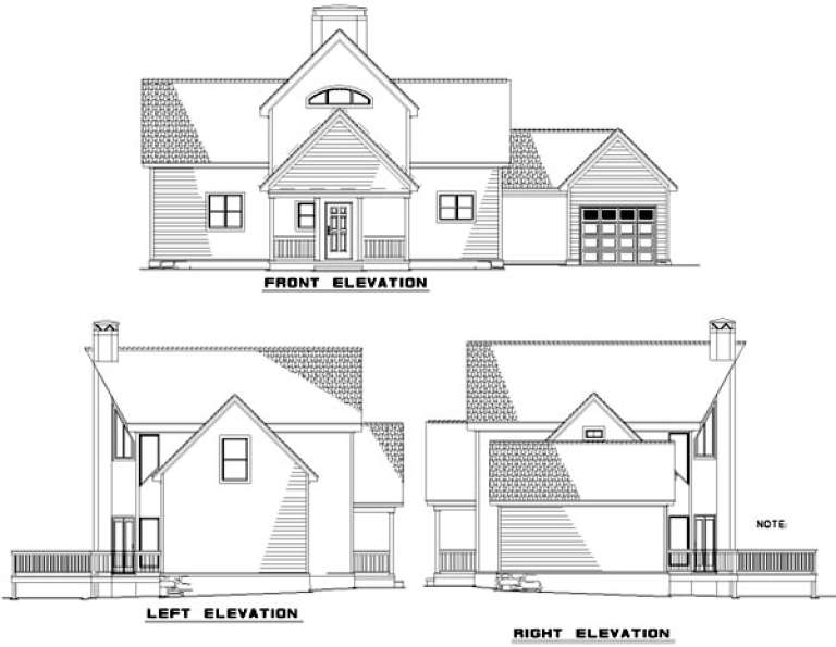 Northwest House Plan #110-00629 Elevation Photo
