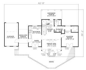 Floorplan 1 for House Plan #110-00629