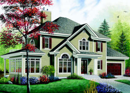 Traditional House Plan #034-00145 Elevation Photo