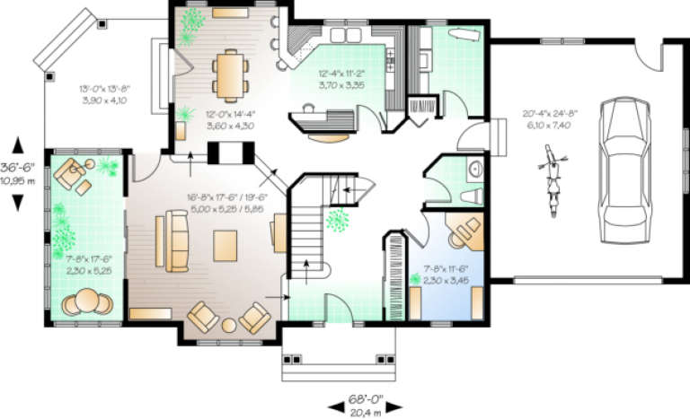 House Plan House Plan #567 Drawing 1