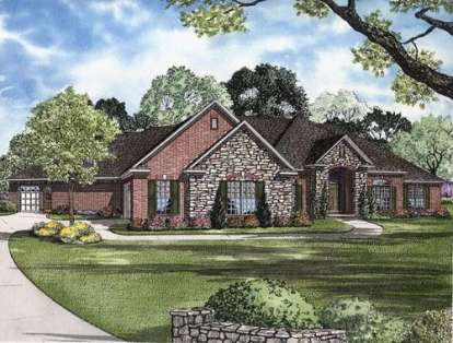 Traditional House Plan #110-00630 Elevation Photo