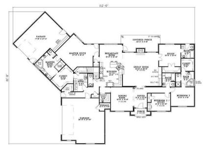 Floorplan 1 for House Plan #110-00630