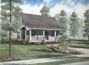 Small House Plan #110-00632 Elevation Photo