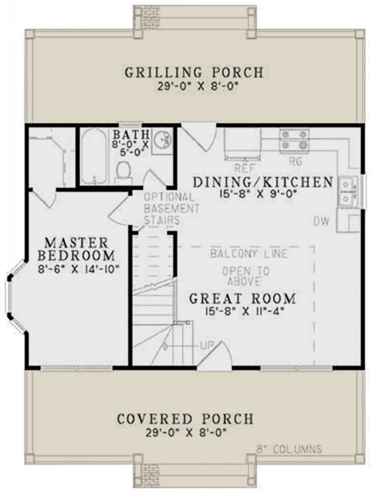 Main Floor for House Plan #110-00632