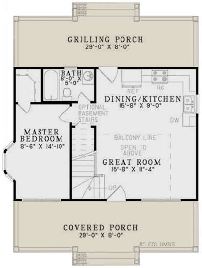 Main Floor for House Plan #110-00632