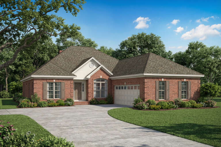 House Plan House Plan #5673 Angled Front Elevation