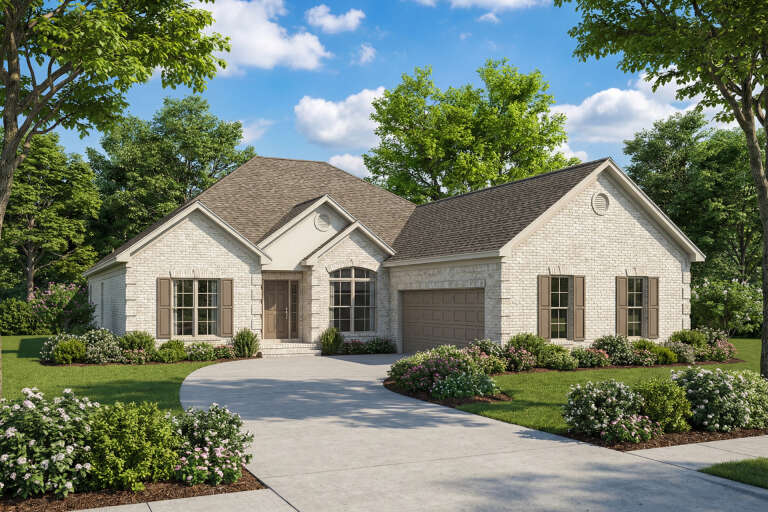 House Plan House Plan #5674 Angled Front Elevation