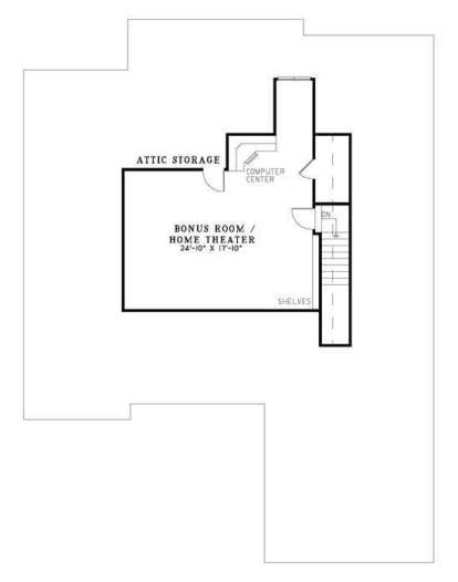 Bonus Room for House Plan #110-00634