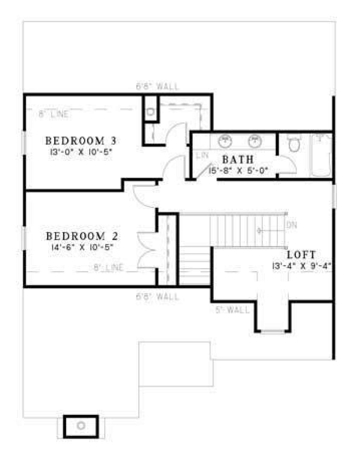 Floorplan 2 for House Plan #110-00635