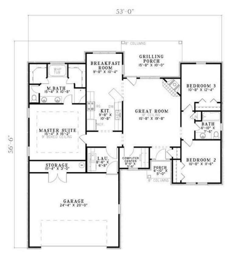 House Plan House Plan #5676 Drawing 1