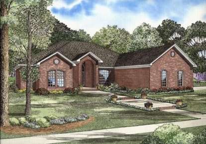 European House Plan #110-00637 Elevation Photo