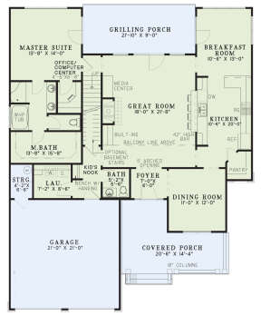 Main Floor  for House Plan #110-00638