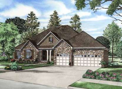 Luxury House Plan #110-00639 Elevation Photo