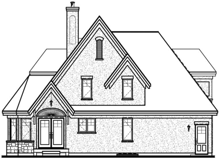 Country House Plan #034-00146 Elevation Photo